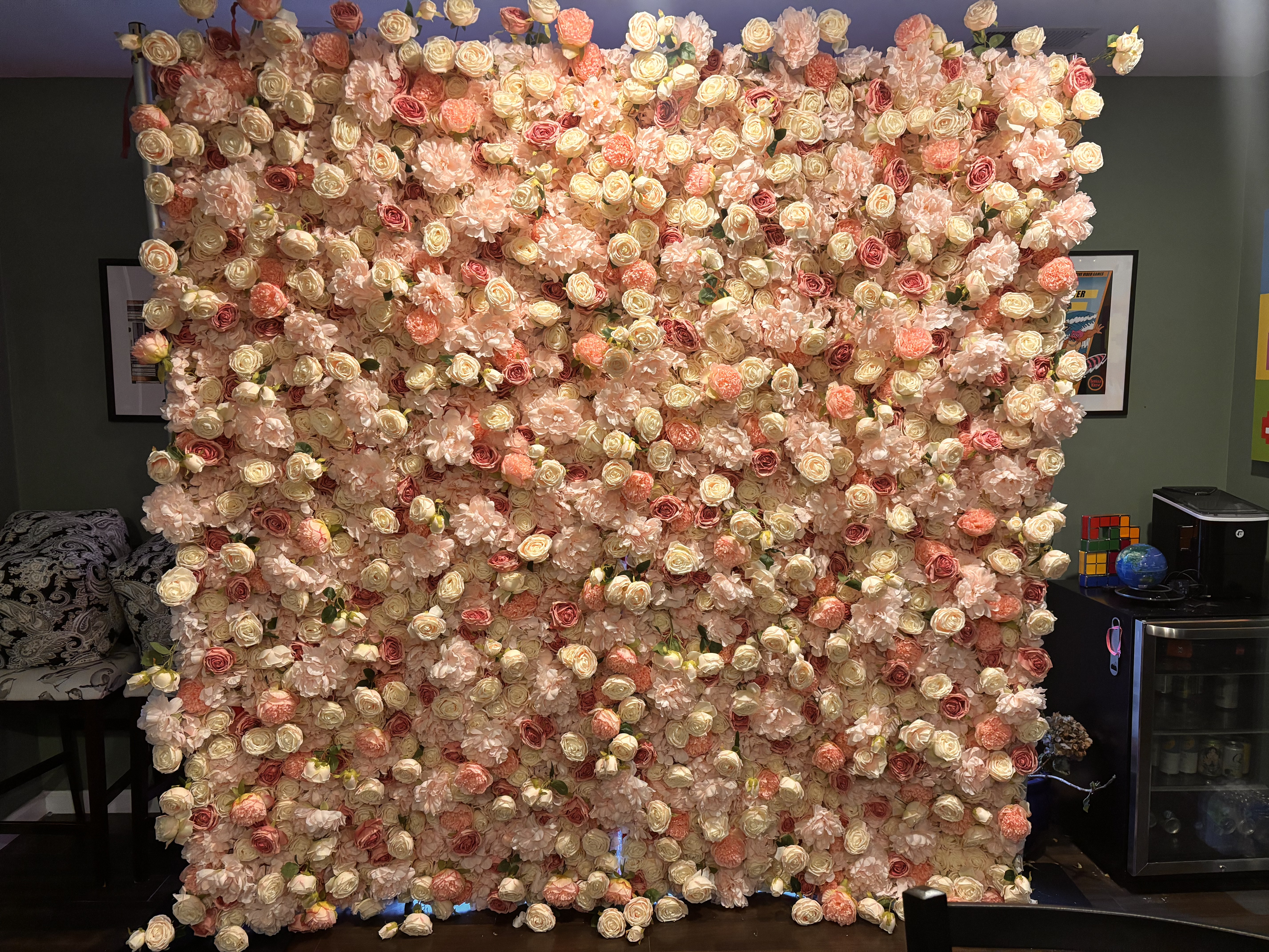 Blush 4D Flower Wall