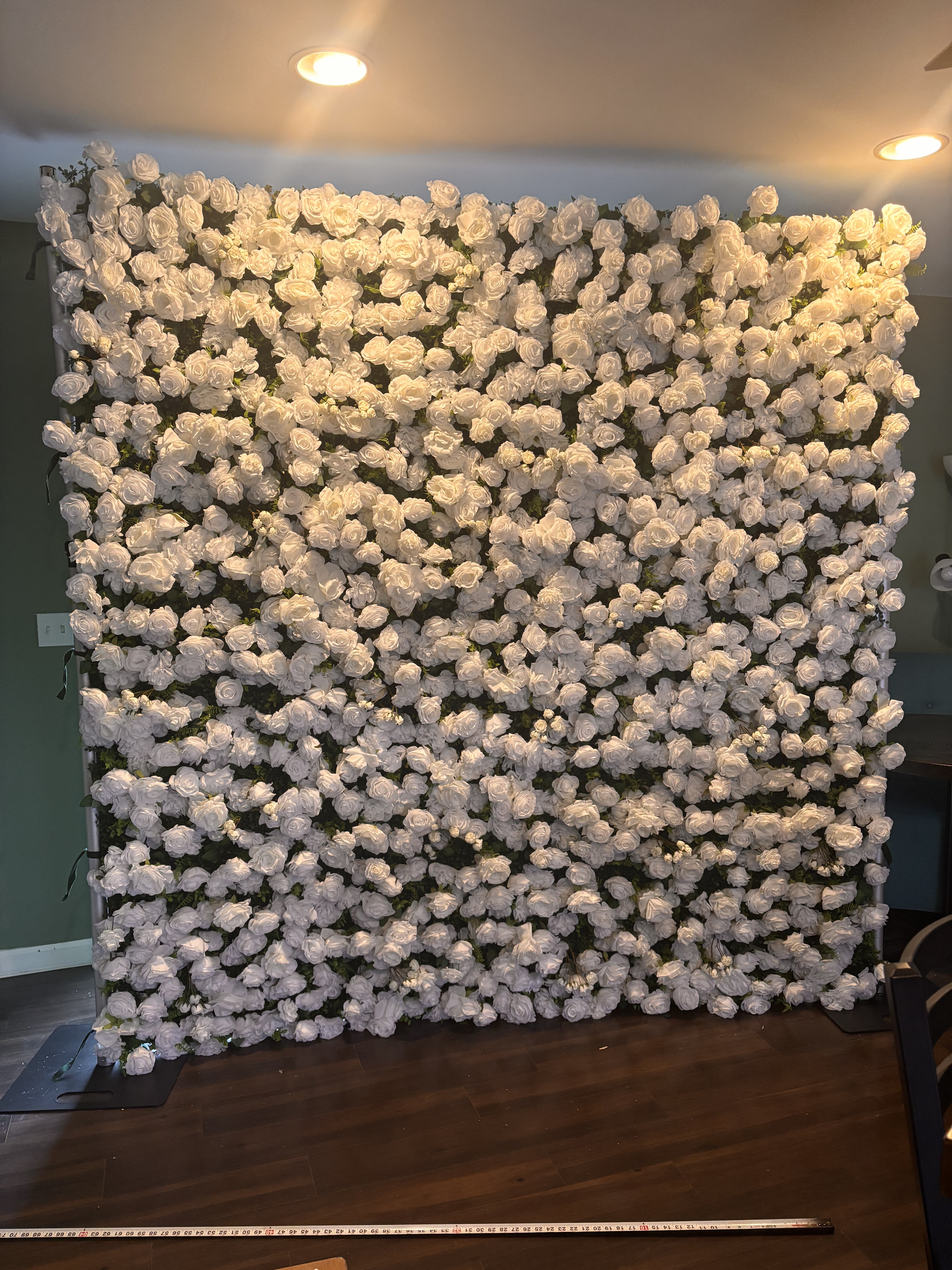 White 4D Flower Wall